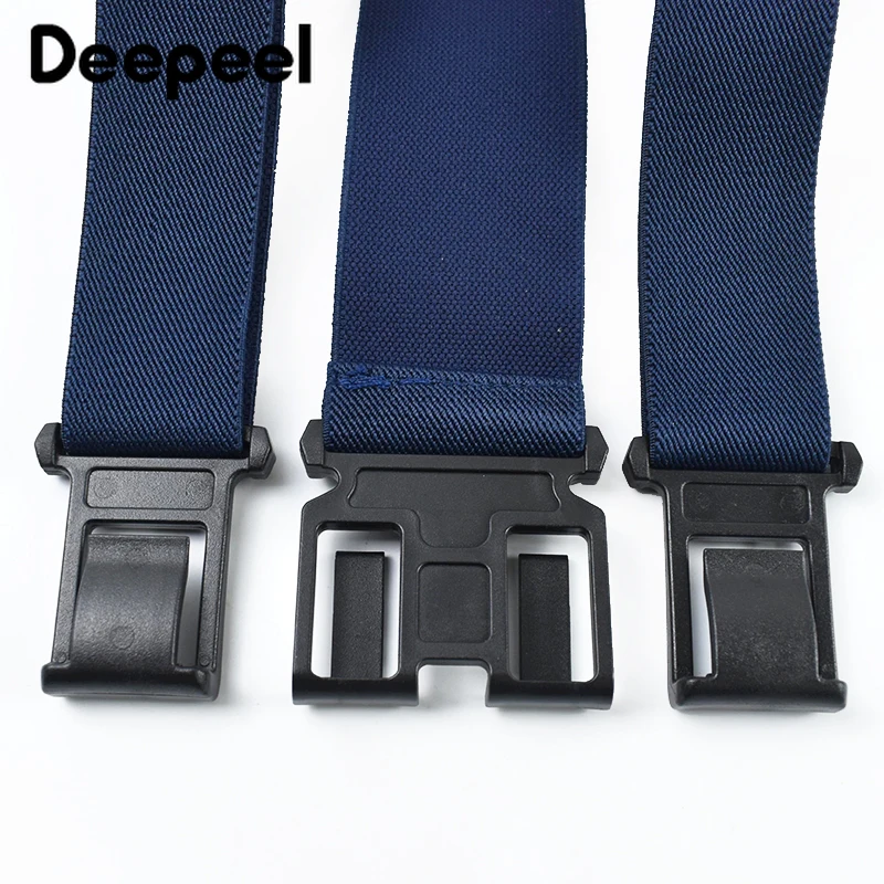 1Pc 3.5*120cm Adult Suspenders for Men Pants Elastic Strap Harness Man Braces Plastic 3 Clips Buckles Male Jockstrap Accessories