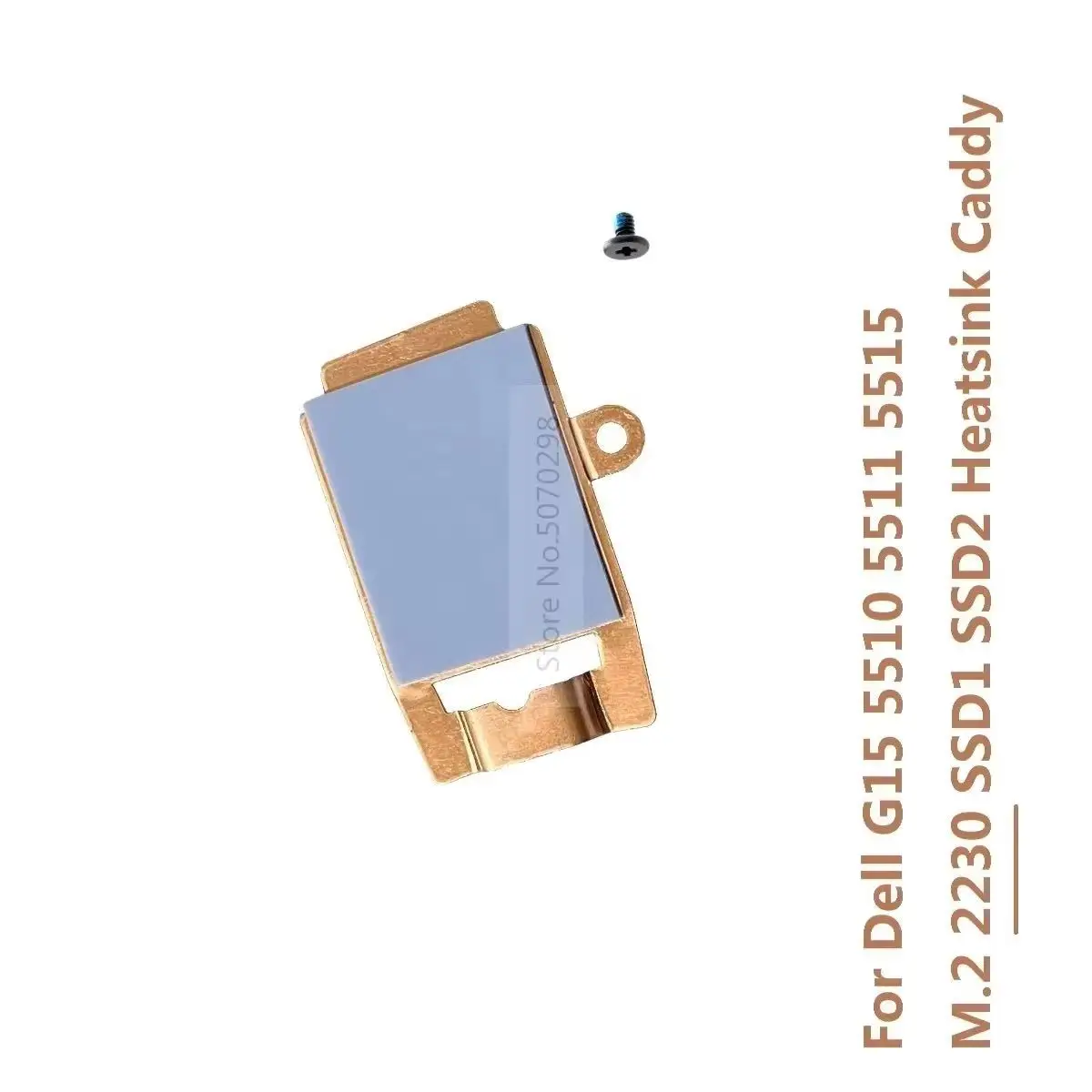 Replacement NGFF M.2 2230 SSD Solid State Drive Heatsink Shield Bracket Holder For Dell G15 5511 5515 5510 2021 Gaming Laptop