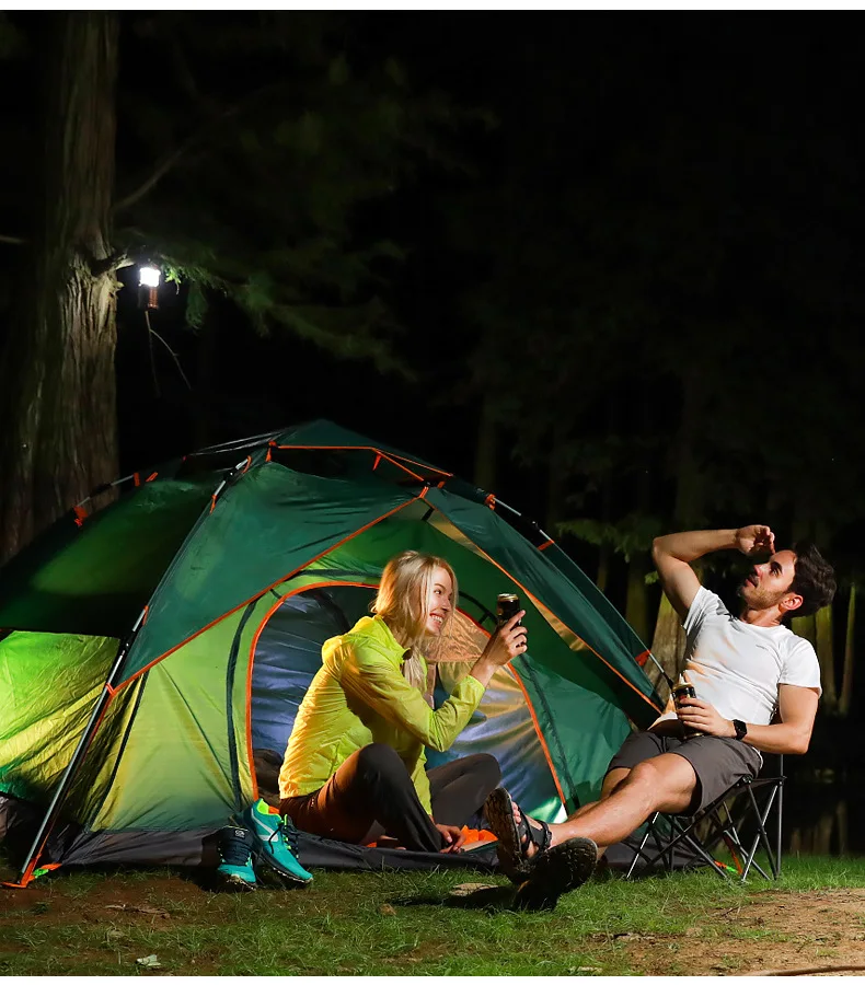Outdoor Waterproof 2-3 Person Camping Hiking Beach Folding Automatic Popup Instant Camping Tent Manufacturer China view 3