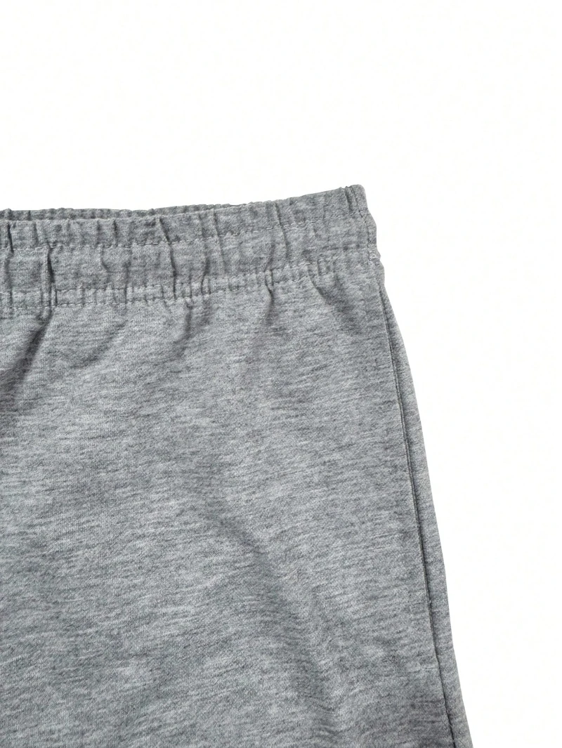 Men's Shorts with Side Pockets, Elastic Waistband with Drawstring, Suitable for Outdoor Leisure Travel, Plain and Simple