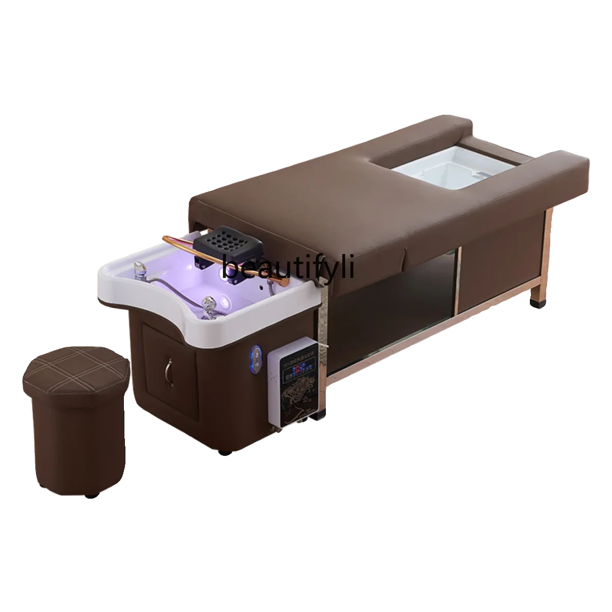 

Electric bed beauty salon shampoo massage massage head treatment bed water circulation fumigation foot bath