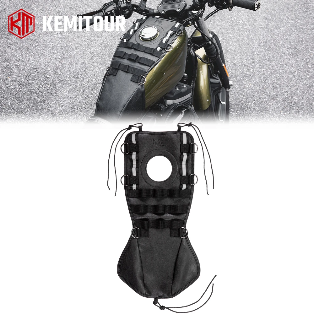 

Motorcycle Tank Cover Waterproof Fuel Tank Bag Gas Tank Pad Cover Protector Bag for Sportster Softail Touring Dyna Accessories