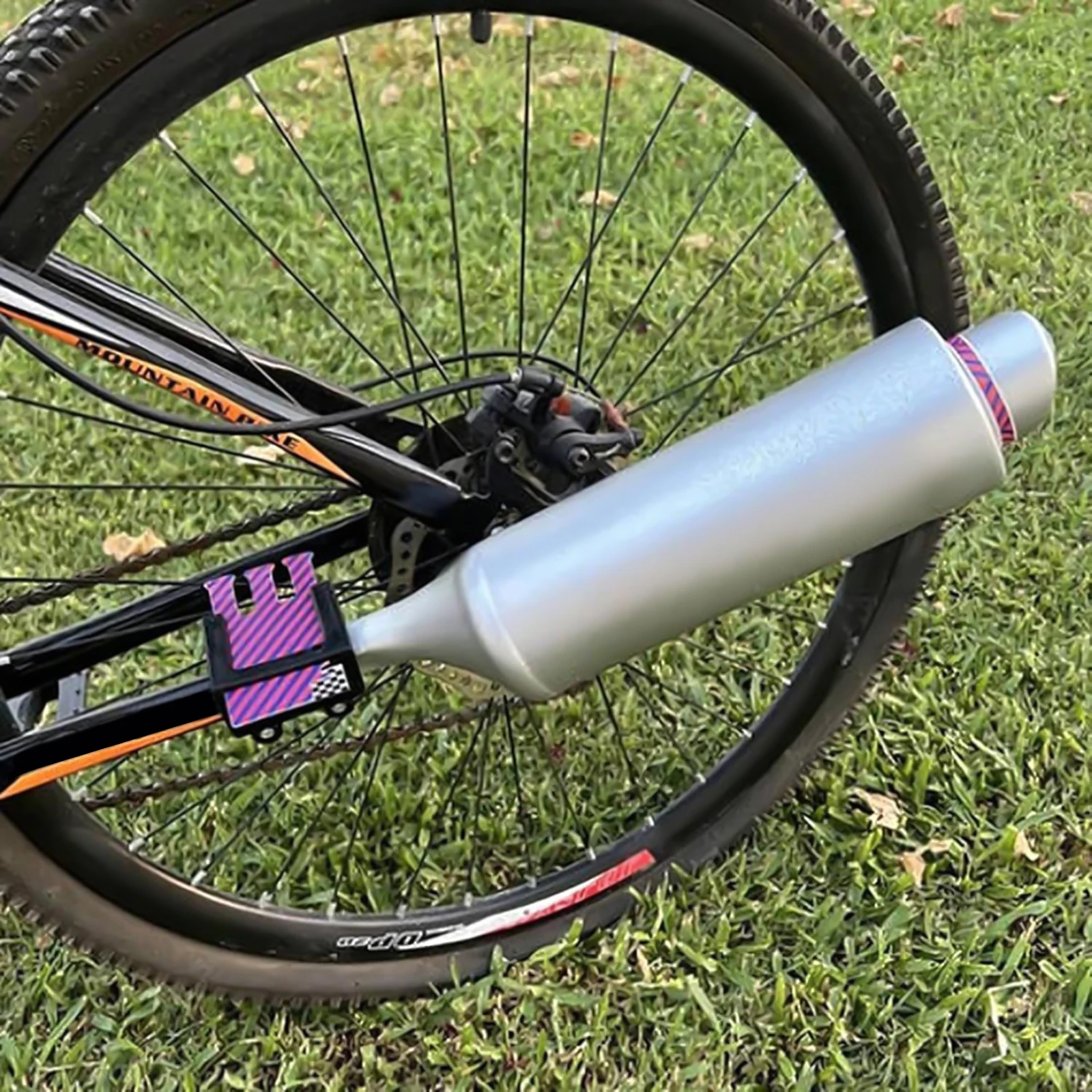 Bicycle Exhaust System Durable Plastic Bike Exhaust Pipe Easy to Use for Bicycle cycling accessory