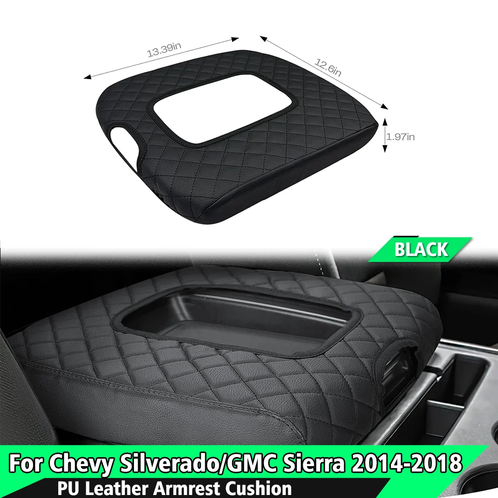 

Car Arm Rest Pad Center Console Auto Armrest Box Protection Cover For Chevy Silverado 2014-2018 For GMC Sierra 2014-2018