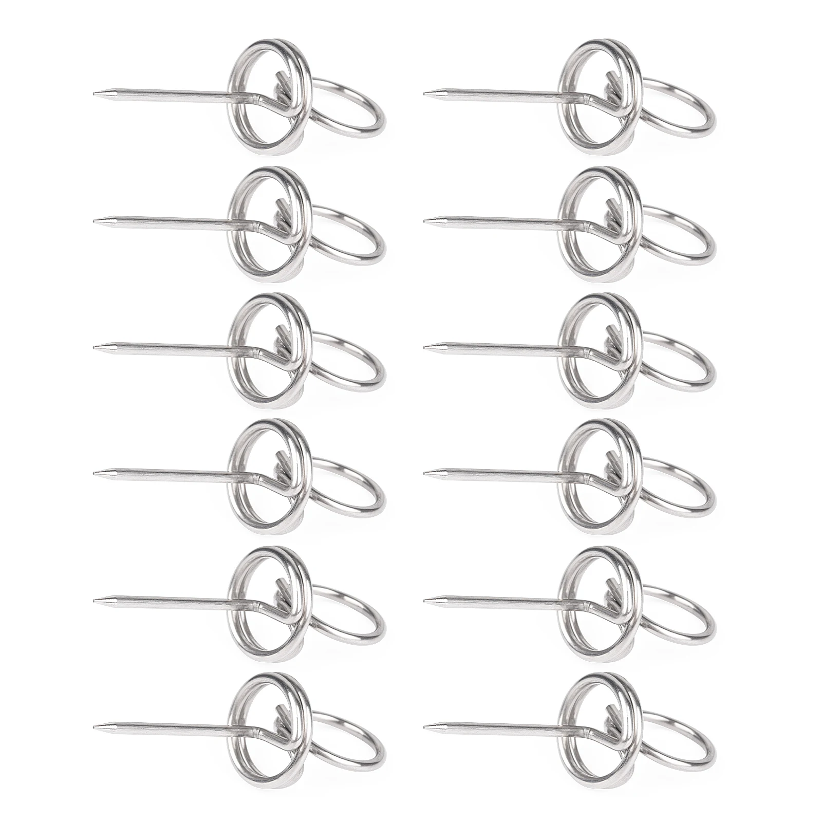 35 pièces de pointes de cible en acier inoxydable pour tir à l'arc et chasse, outils de fixation pour cibles en papier, pour sports de plein air