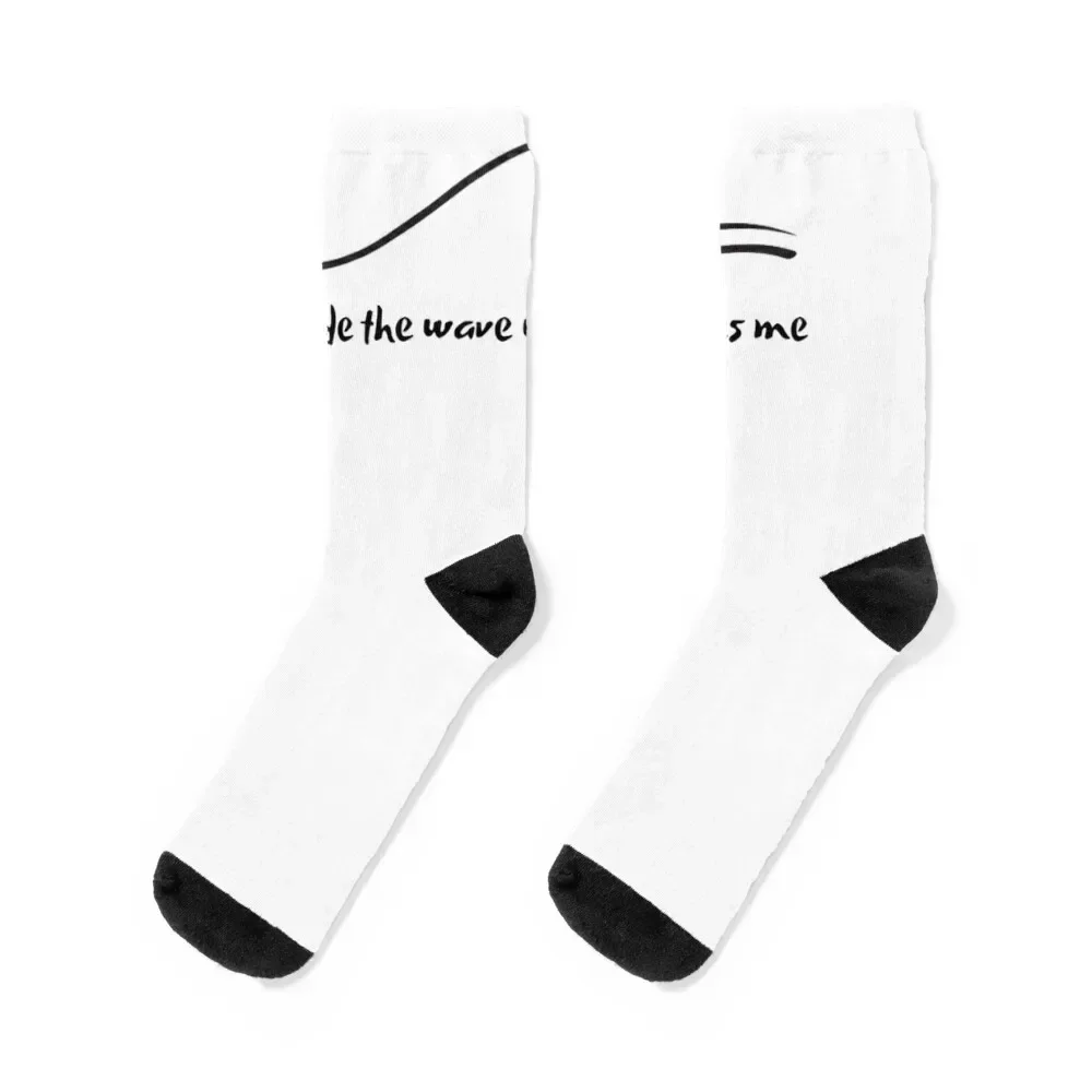 

Ride the Wave Classic Socks hip hop Stockings funny sock new year Men Socks Luxury Brand Women's