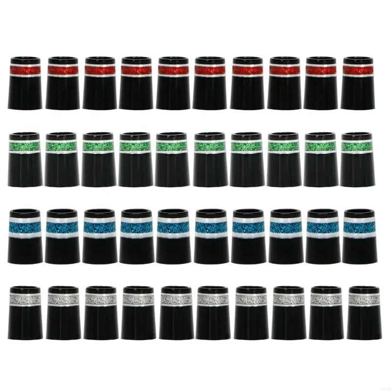 Y51D Black Tip Size 0.370 Golf Ferrules Replacement Plastic Golf Sleeve Ferrules