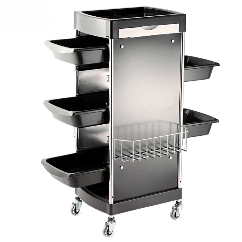 Auxiliary Car With Wheels Trolley Makeup Cart Machine Professional Beauty Salon Furniture Luxury Living Room Carritos Organizer