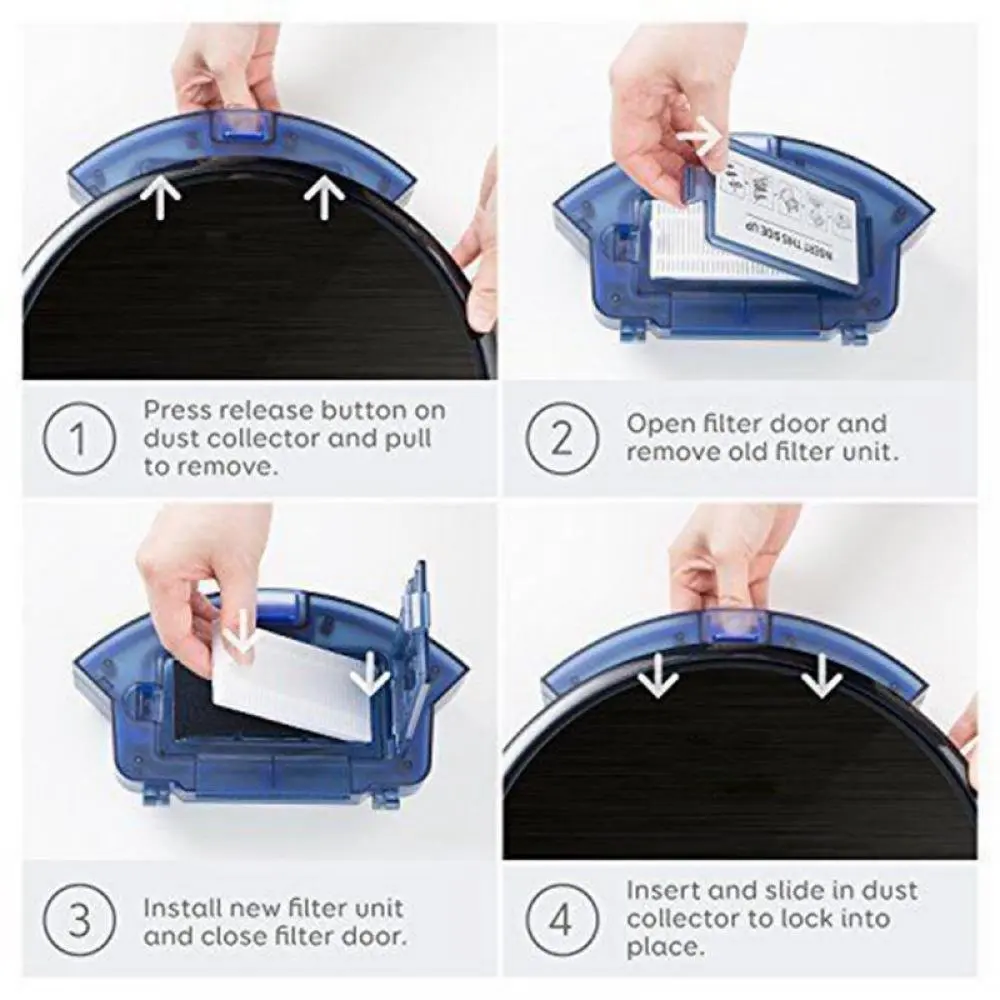 مجموعة قطع غيار بديلة لـ Eufy RoboVac 11S، RoboVac 30، RoboVac 30C مجموعة ملحقات المكنسة الكهربائية الروبوتية