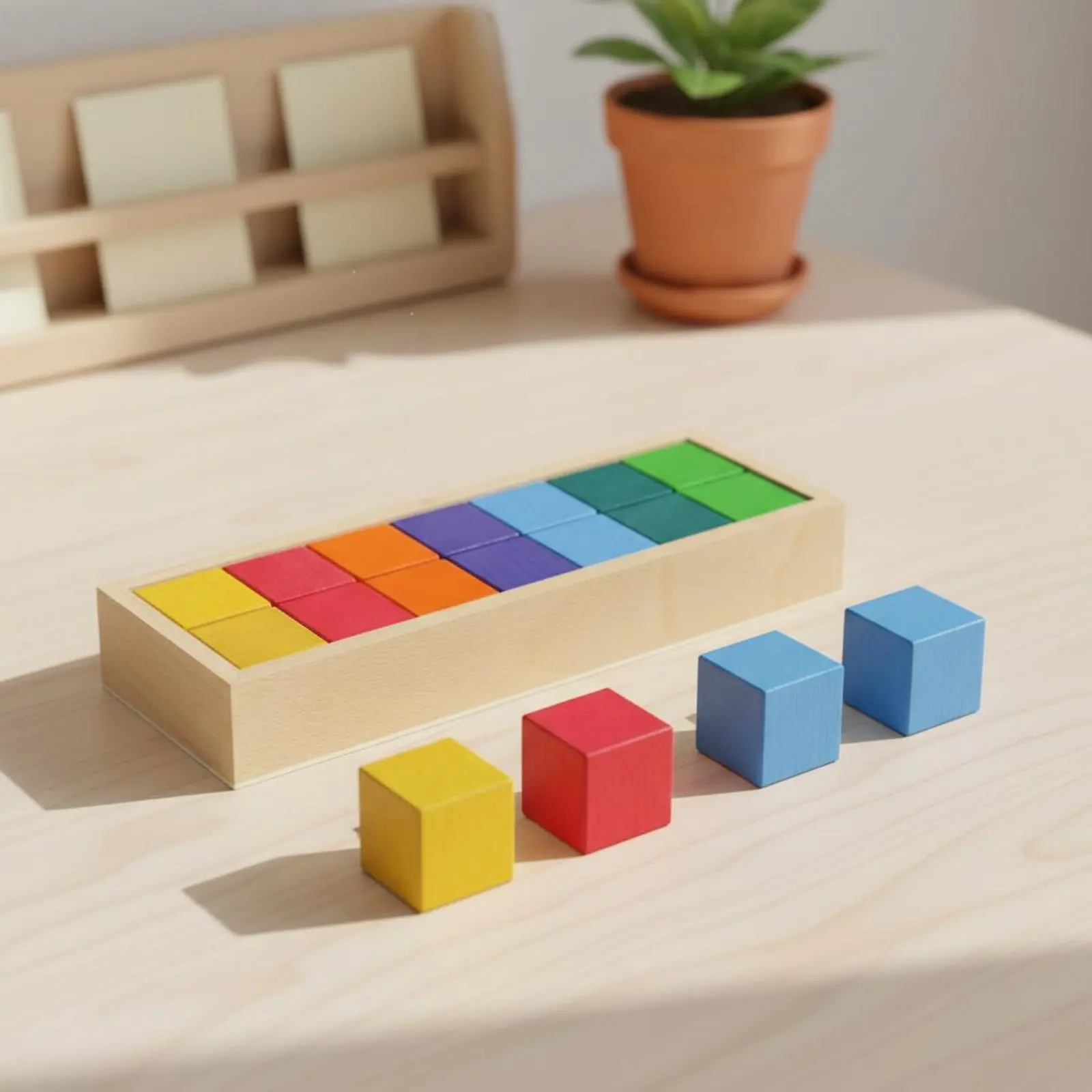 

Деревянные строительные блоки «Радуга»: высококачественные деревянные блоки для строительства, игрушка для сортировки по геометрическим формам для детей