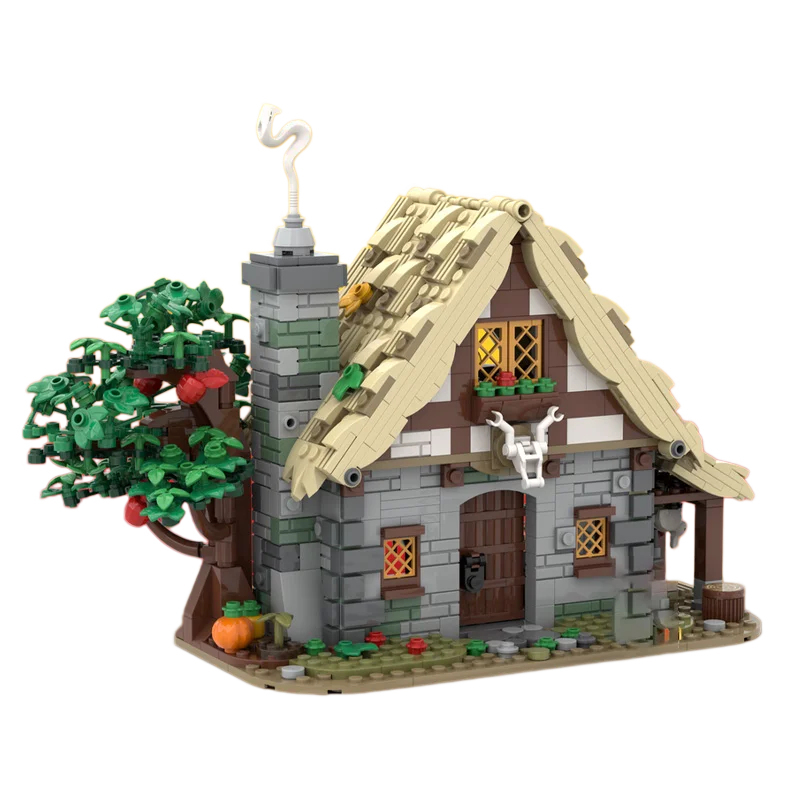 The Medieval Castle Cottage series model figurines from MOC building toys make an excellent creative holiday gift for all enthus