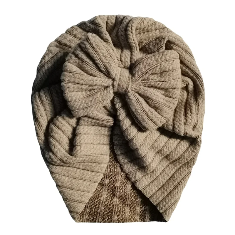 Simpatico cappello turbante berretto lavorato a maglia berretto berretto con grande Bowknot ospedale cappelli per bambini nodo copricapo turbanti per neonati neonati neonati