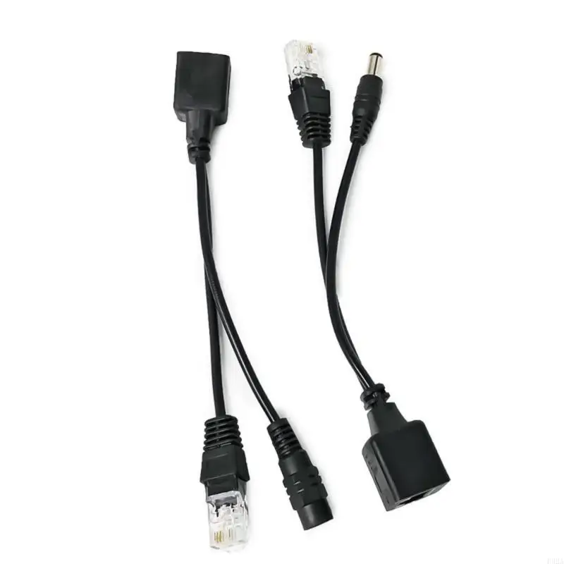 F92A Продолжительность POE и Splitter Set для эффективной доставки мощности в устройства без POO с кабелем Ethernet 17 см.