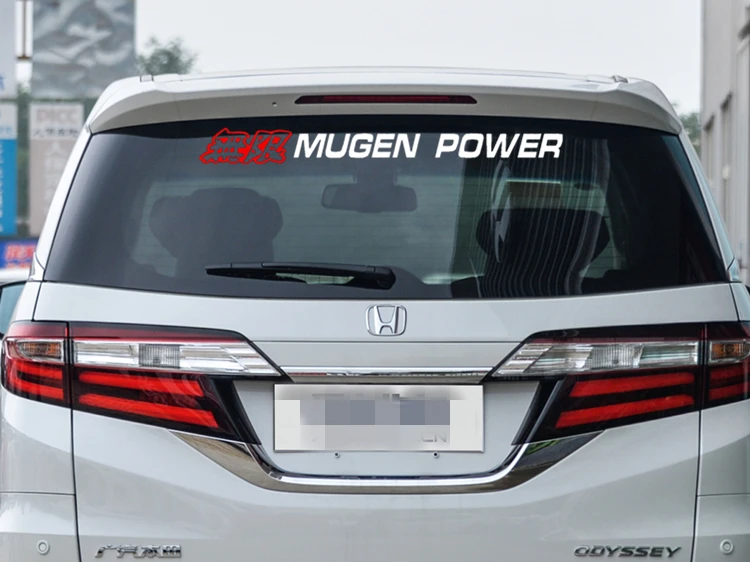 Car Stickers Mugen Power Sports Decoration For Honda Fit Civic CRV XRV Doors Window Windshield Auto Tuning Styling Vinyls D30