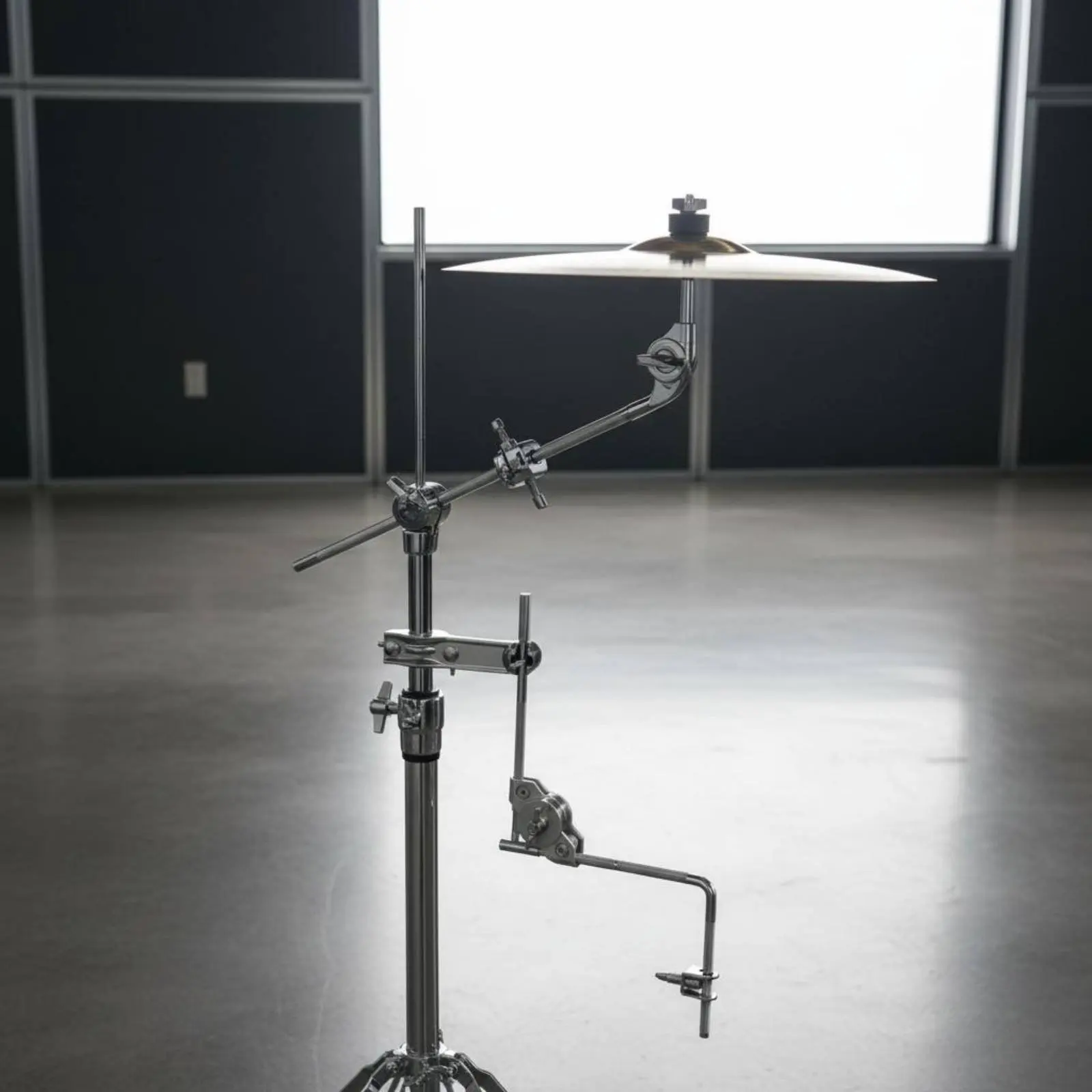 

Cowbell Holder Bracket Multi-Function Cymbal Arm Extension Cymbal Mount Extension Easy to Install Drum Accessory Adjustable