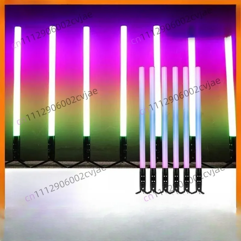 360-Degree full-color luminous rainbow pixel tube wireless APP control outdoor waterproof LED decorative background stage light