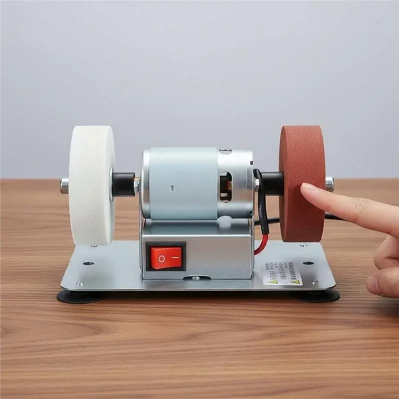 [NEWA64Z!】 EU Plug Electric Mini Bench Sander 200W Table Grinder Stepless Variable Speed Control For Cutter For Cutter Sharpenin