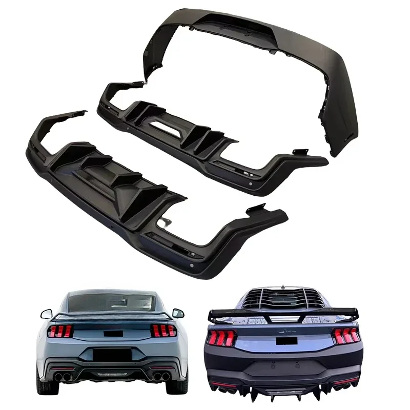 High Fitment Dark Horse Body Kit 2024 for Ford Mustang Rear Bumper Diffuser Bodykit