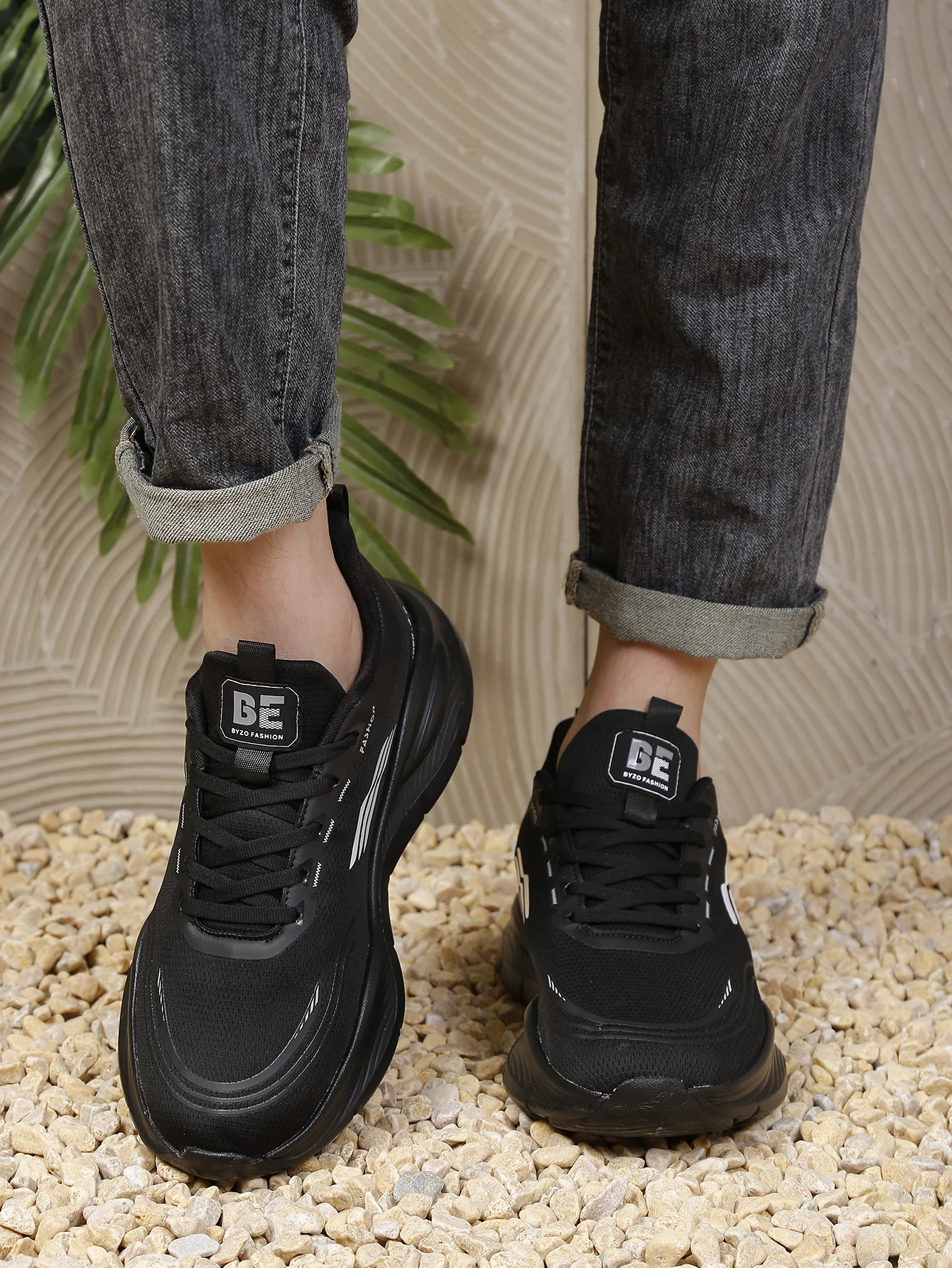Atmungsaktive Laufschuhe aus Mesh für Damen und Herren, Sport- und Freizeitschuhe mit erhöhter Sohle, Outdoor-Freizeitschuhe – Detail 7