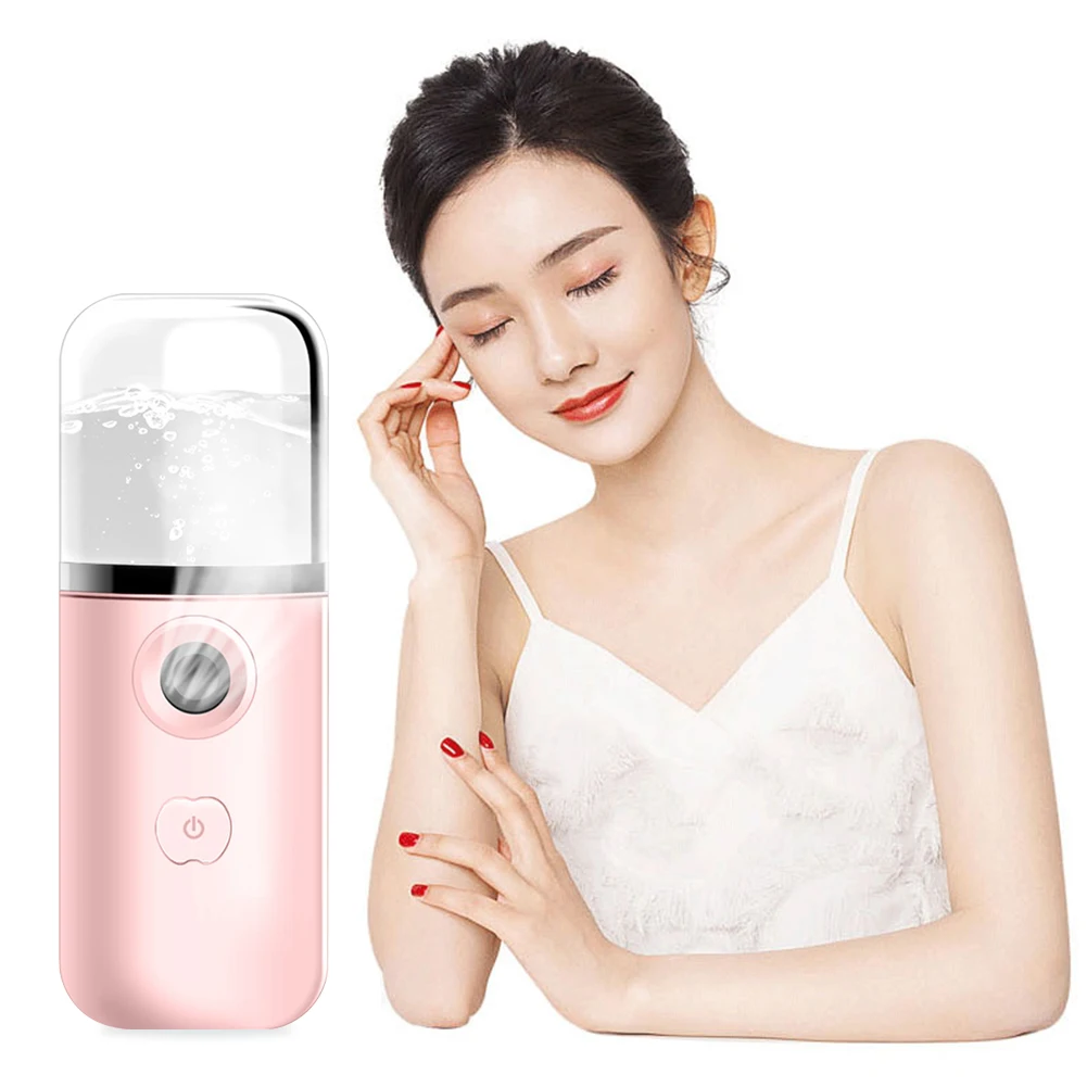 Nano Facial Mist Sprayer, Umidificador a vapor facial, Nebulizador Beauty Instrument, 30ml