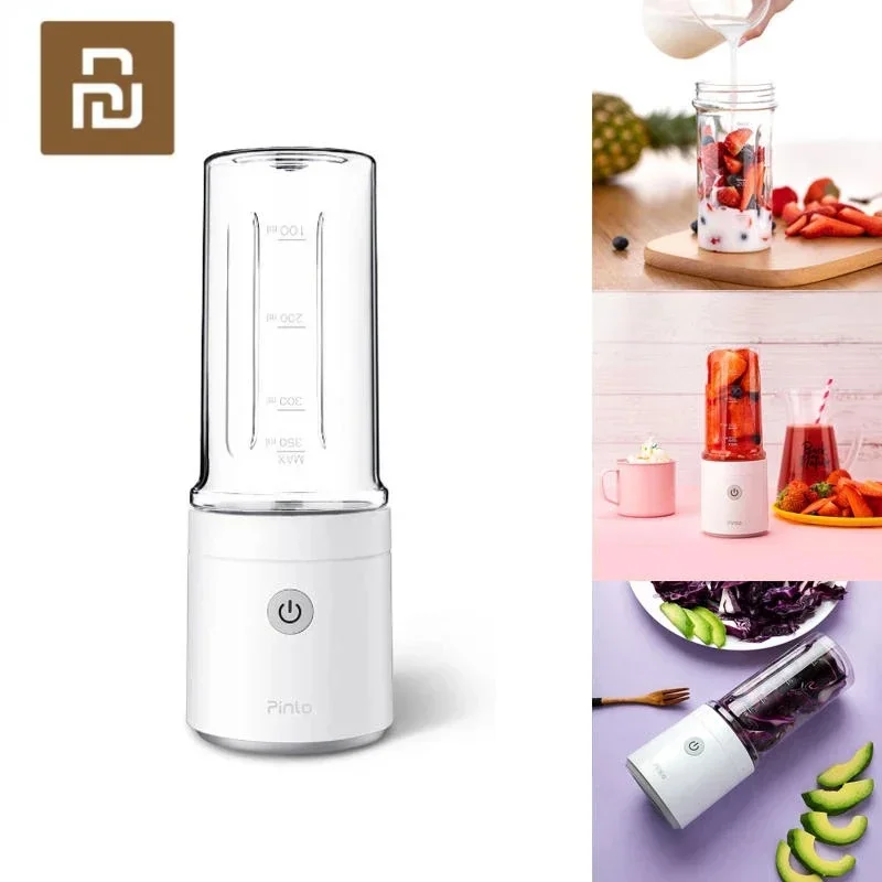 

Pinlo Mini Blender Portable Juicer Mixer - Electric Kitchen Hand Food Processor - Quick Juicing - Rechargeable Battery - Fruit C