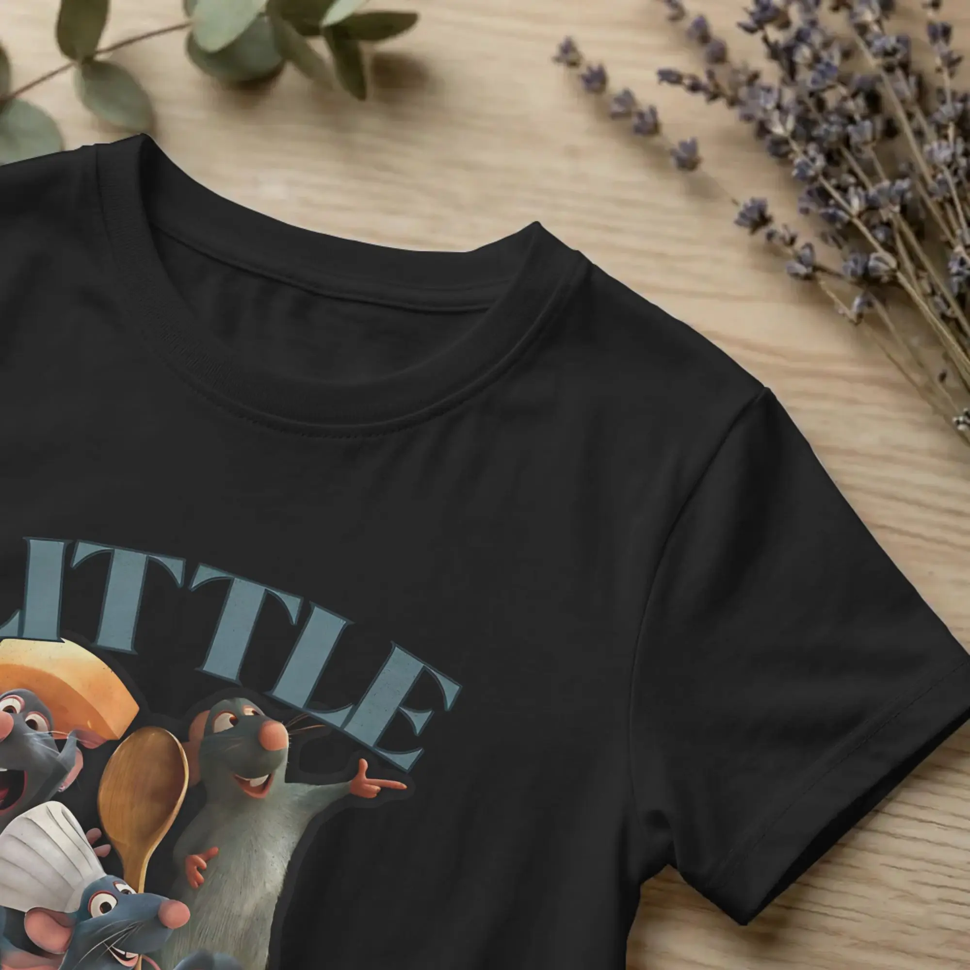 Little Chef, Remy T-Shirts für Männer und Frauen, Ratatouilles Crazy T-Shirt aus reiner Baumwolle, O-Ausschnitt, kurzärmeliges T-Shirt in Übergröße – Detail 2