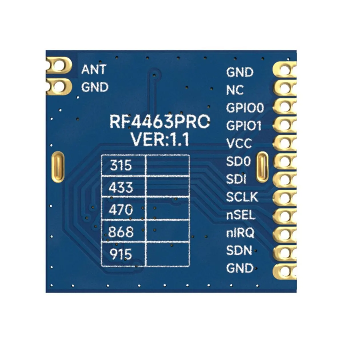 RF4463 PRO Wireless Module SI4463 Communication Module for Smart Homes/Remote Controls/Toy Controls 915Mhz