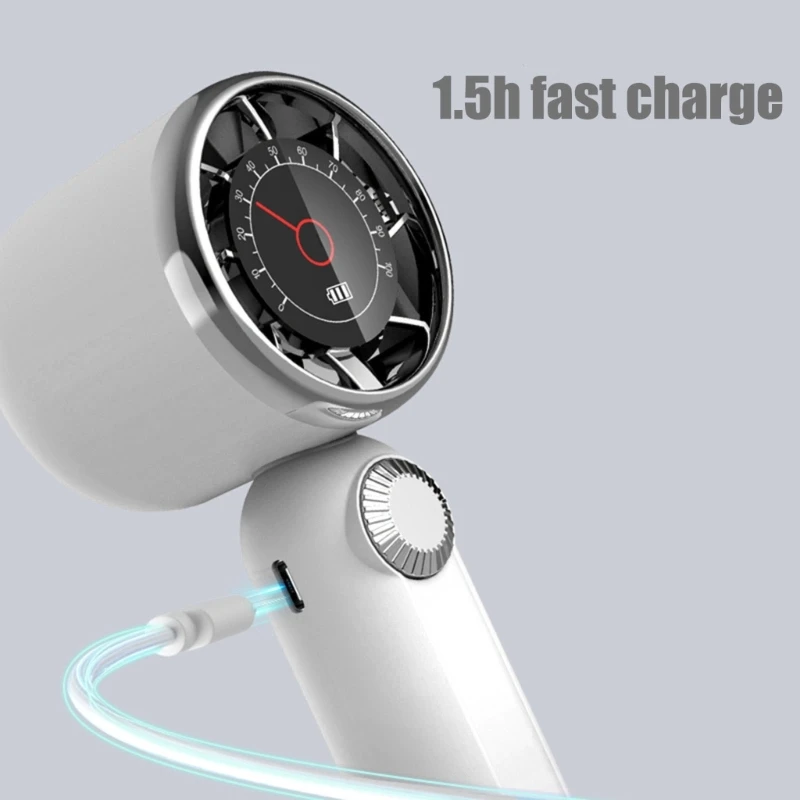 Quạt sạc thời trang và hiện đại Quạt USB có thể sạc lại, Quạt cầm tay có tuổi thọ cao Quạt làm mát pin 4000mah