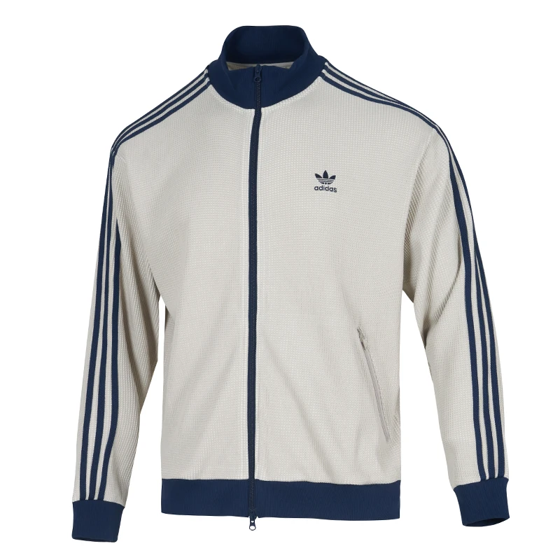 

Adidas (Adidas) Куртка Trefoil для мужчин и женщин, модная модная одежда для пар, повседневная вязаная куртка с воротником-стойкой Kc2618