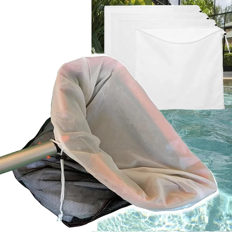 26x22 Zoll Verstellbarer Ersatzbeutel Langlebiger Effizienter Schwimmbadfilterbeutel Netzbeutel zur Reinigung von Spa-Pool und Whirlpool