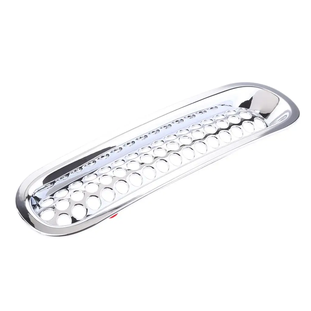 7 Pieces Chrome Car Front Grille Cover Insert Mesh Grill for