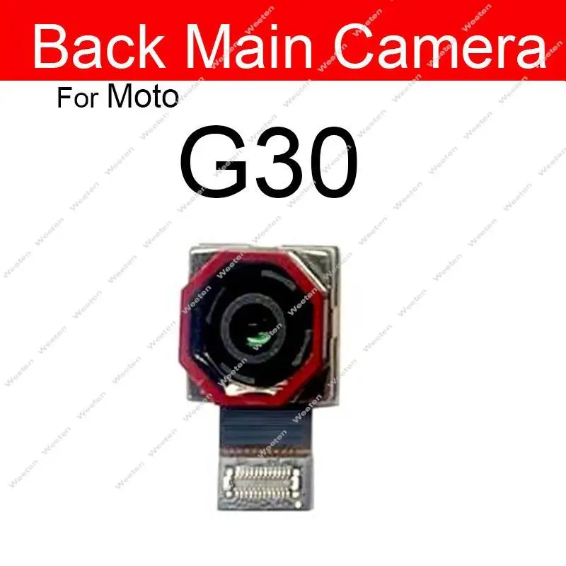 Front Rear Main Camera For Motorola MOTO G60 60S G50 G30 G20 G10 Front Selfie Facing Back Primary Camera Flex Cable Parts