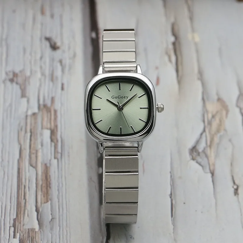 여성용 쿼츠 시계 사각형 블랙 실버 케이스, Orologio 로마 숫자 럭셔리 시계, 숙녀 성분 다이얼, 사각형 손목시계, 신제품