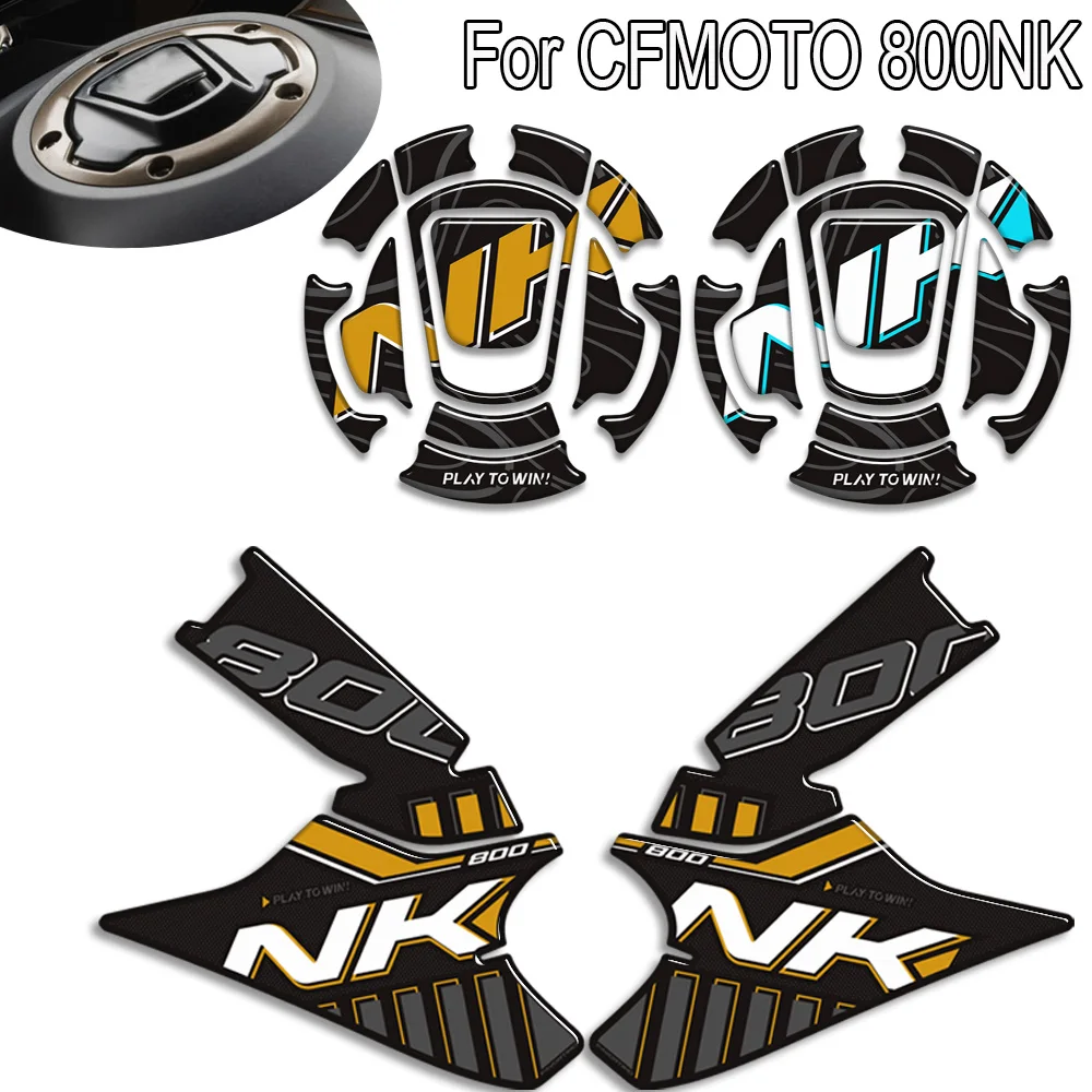 

For CFMOTO 800NK 800 NK Decorative 3D Protective Decals designed for Motorcycle Fuel Tank Caps and Seals 2025 2026