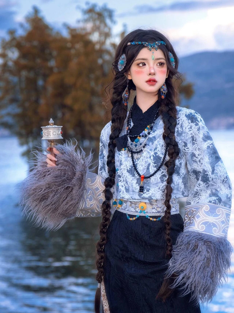 زي تبتي تقليدي كامل للتصوير ال - مراجعة Ethnic Fashion Shoot وسعره