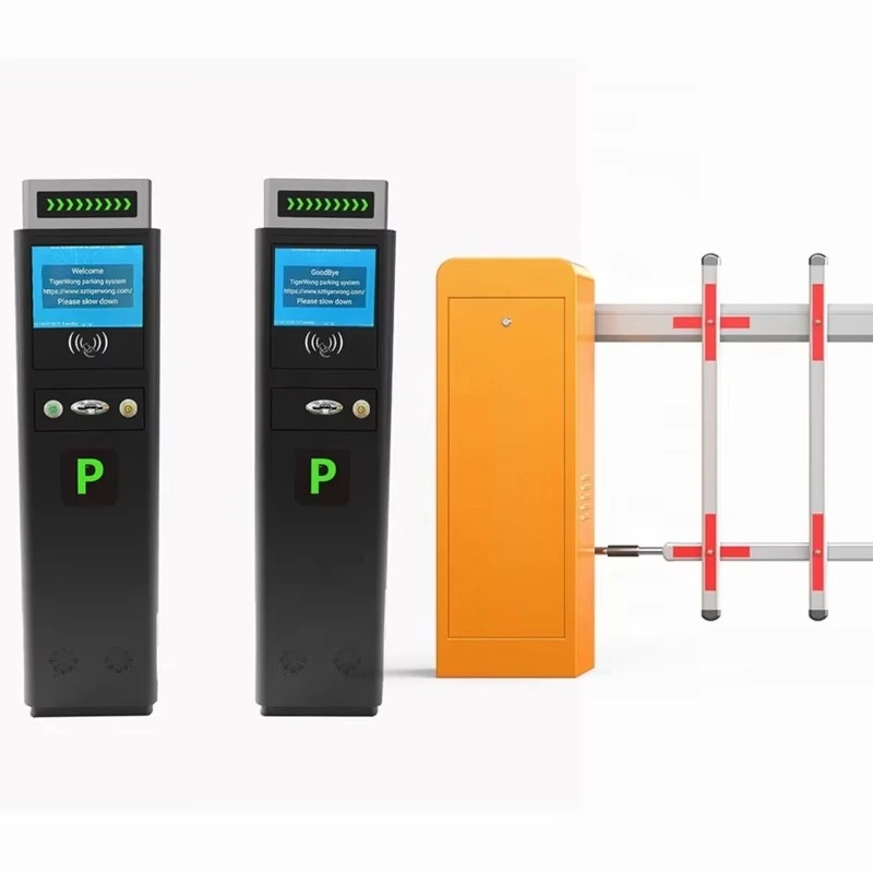 LPR ANPR ALPR Smart Parking System, Parking Barrier Gate with License Plate Recognition Camera