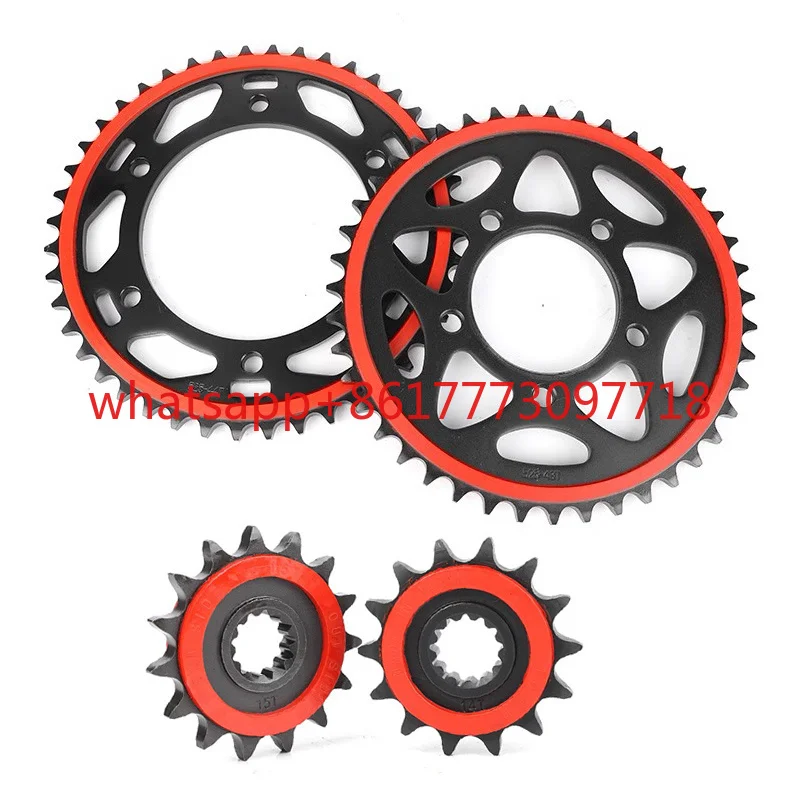 Silent Durable ENGINE SPROCKET Front & Rear Sprocket Fly Chain Wheel 14T 15T 42T 44T for Benelli TRK 502 502X TRK502 TRK502X