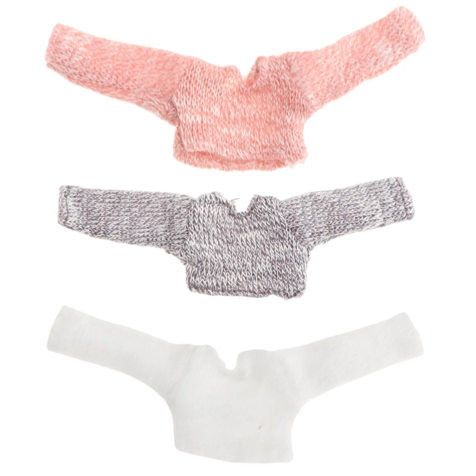 

1/12 Scale Female Action Figure Sweater, Mini Pullover for 6 Inch Dolls