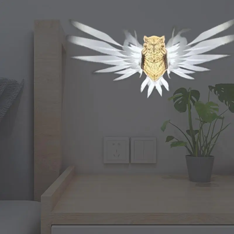 

Animal Wall Light | Eagle Indoor Light | 3D Resin Owl Wall Lamp Modern Creative Atmosphere Sconce Lights for Living Room