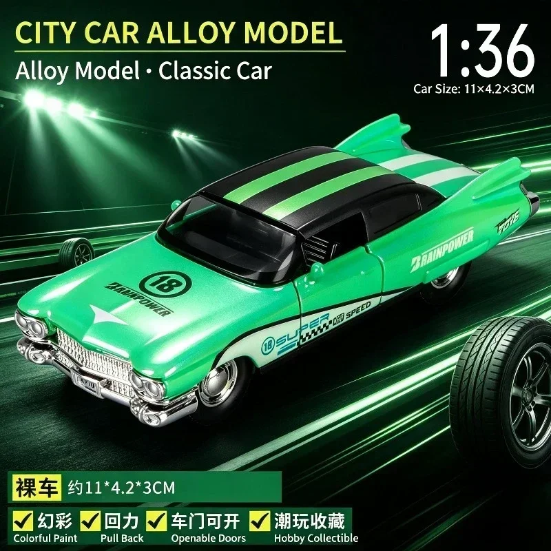 2026New 1:36 Classic Vintage Sedan Alloy Car Model, Diecast Pull Back Replica, Openable Doors & Timeless Retro Details, Old Car