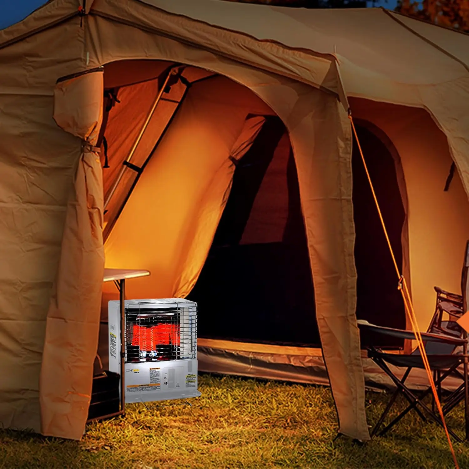 Portable Radiant Kerosene 10000 BTU Space Heater with Automatic Safety Shut Off for 380 Square Feet of Indoor/Outdoor Spaces