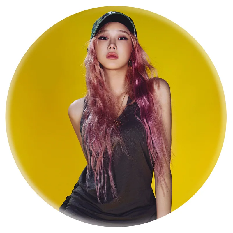 KPOP KARINA NINGNING Album Whiplash Round Metal Badge Brooch WINTER GISELLE Mirror Keychain Bag Pendant Accessories Fans Gift