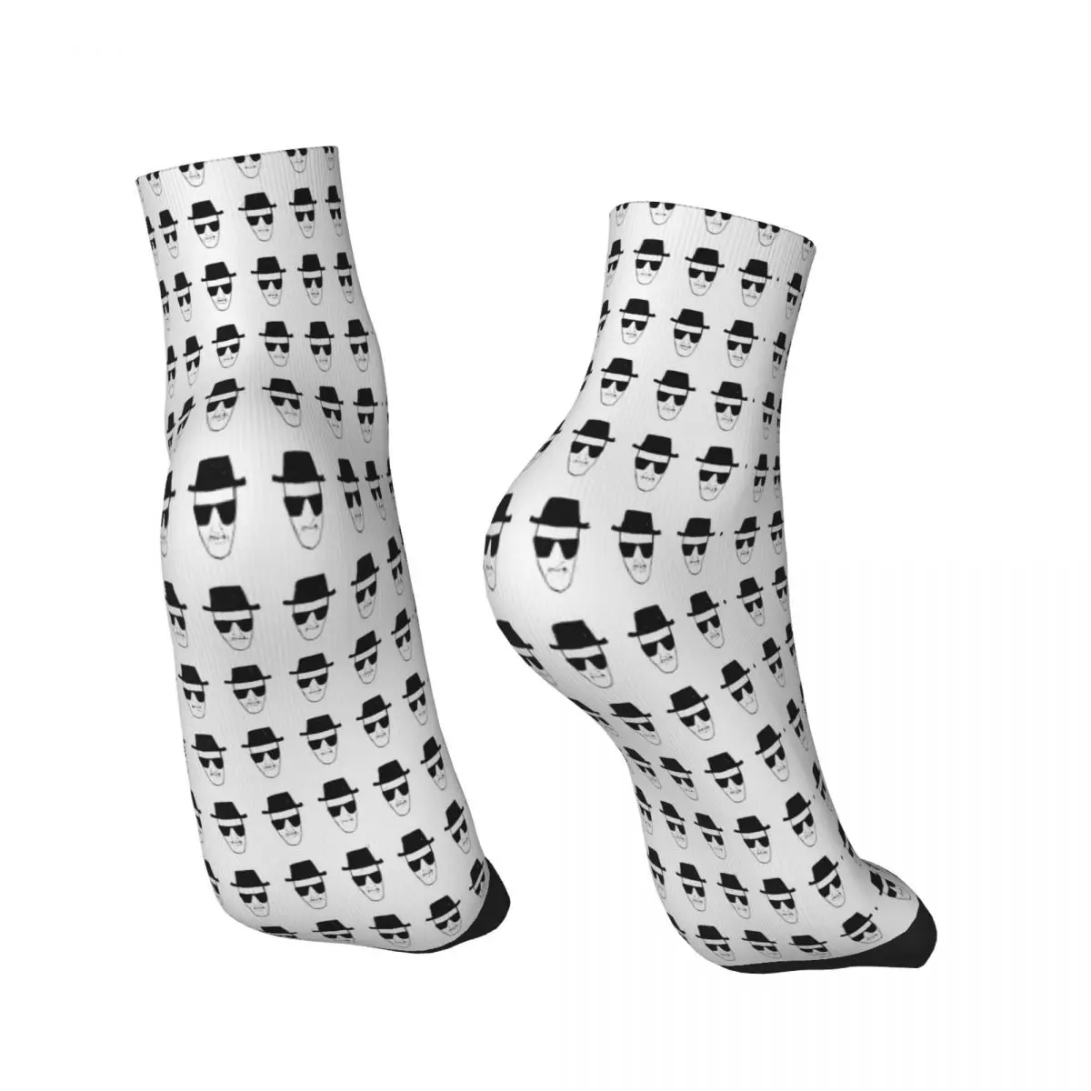 HEISENBERG Suspect Sketch Ankle Socks Male Mens Women Summer Stockings Harajuku