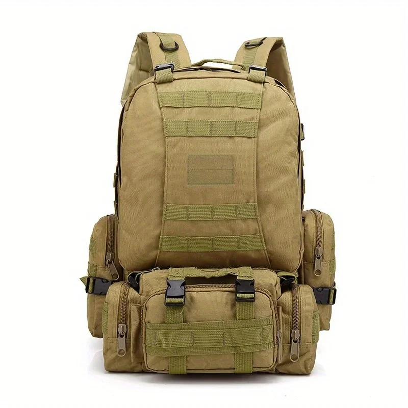 Men's Large Capacity 55L Backpack Tactical Backpack Outdoor Hiking Climbing Army Rucksacks Waterproof Camping Bags