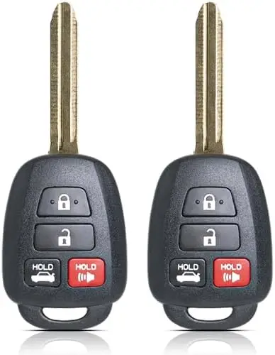 

MechanMagic Key Fob Replacement for Corolla, Camry, Tacoma 2014-2019 - HYQ12BDM/HYQ12BEL (2-Pack)
