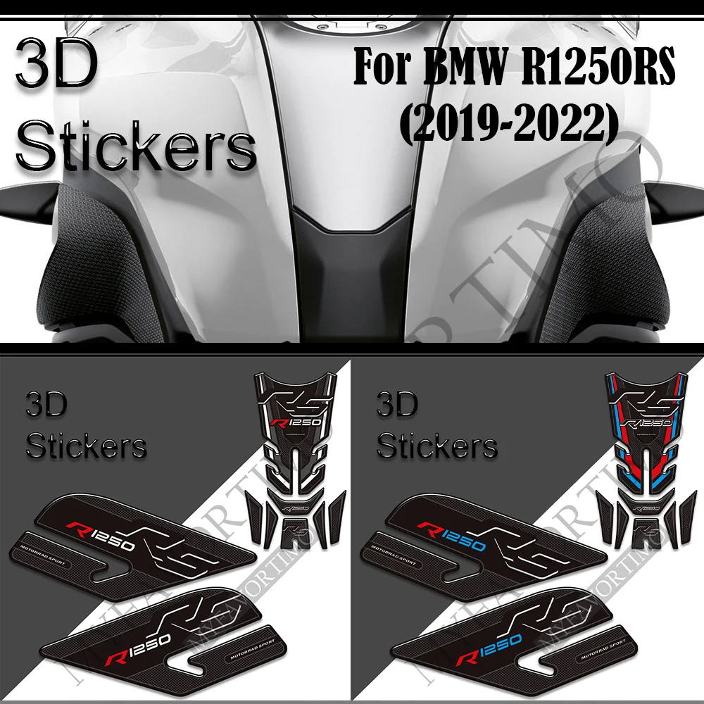 

Motorcycle Stickers Decals Tank Pad Tankpad Gas Fuel Oil Kit Knee Fish Bone Protector For BMW R1250RS R 1250 RS R1250 2019+