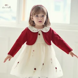 Dave Bella Princess Dress for Girls Baby Children 2024 New Autumn Sweet Gentle Fashion Noble Mesh Party Outdoor DB3241577