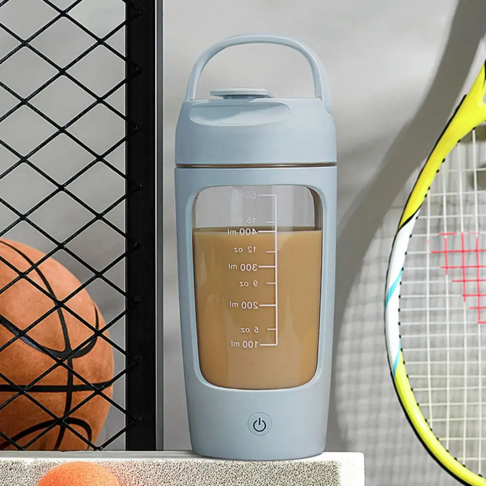 

Drinkware Automatic Electric Mixing Cup Rechargeable Scaled Stirring Cup Plastic with Powder Box Blend Cup Sports