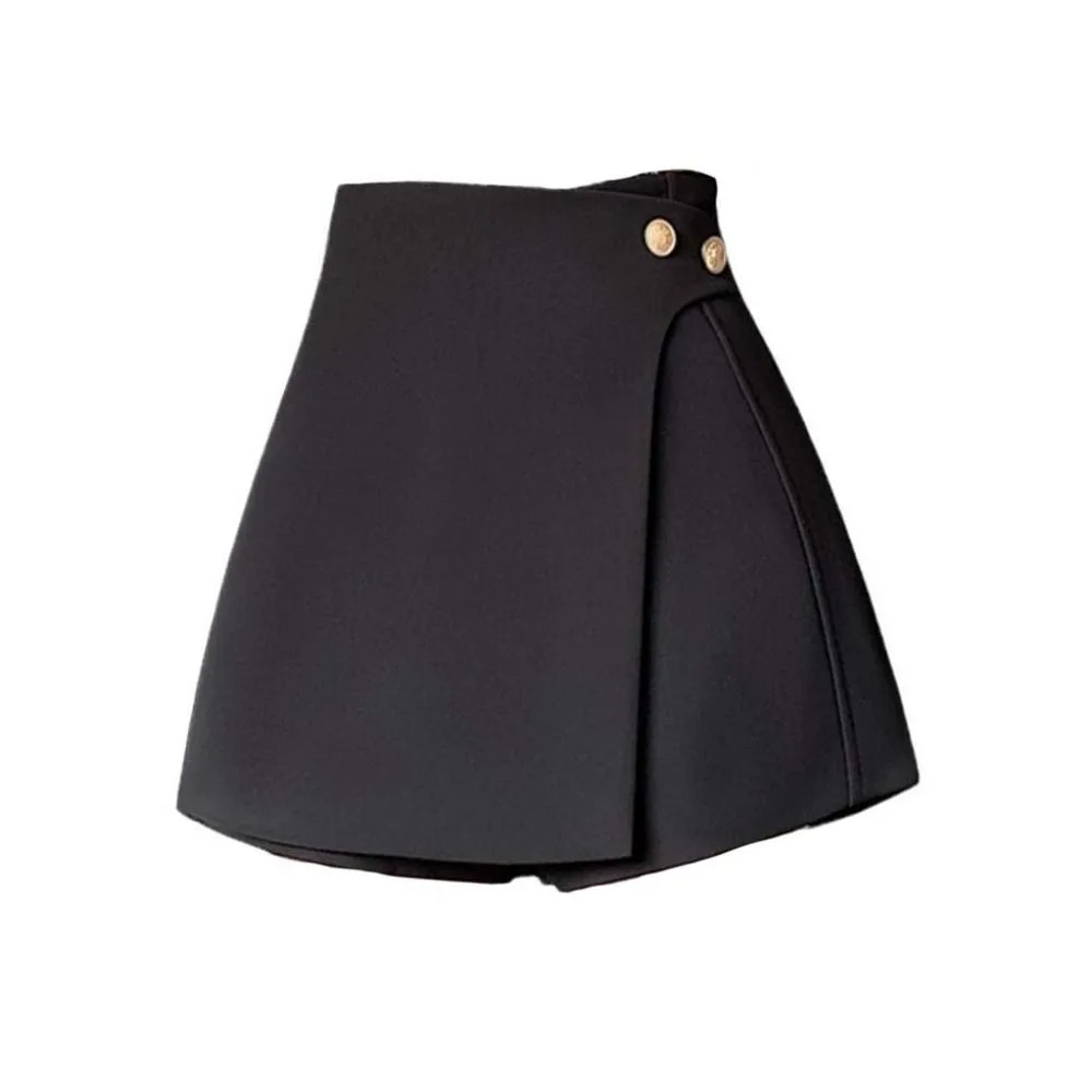 

Asymmetrical A-line Fake Two-piece Shorts High Waist Slim Fit Golf Sports Mini Skirt Shorts Outwear Shorts Y2K