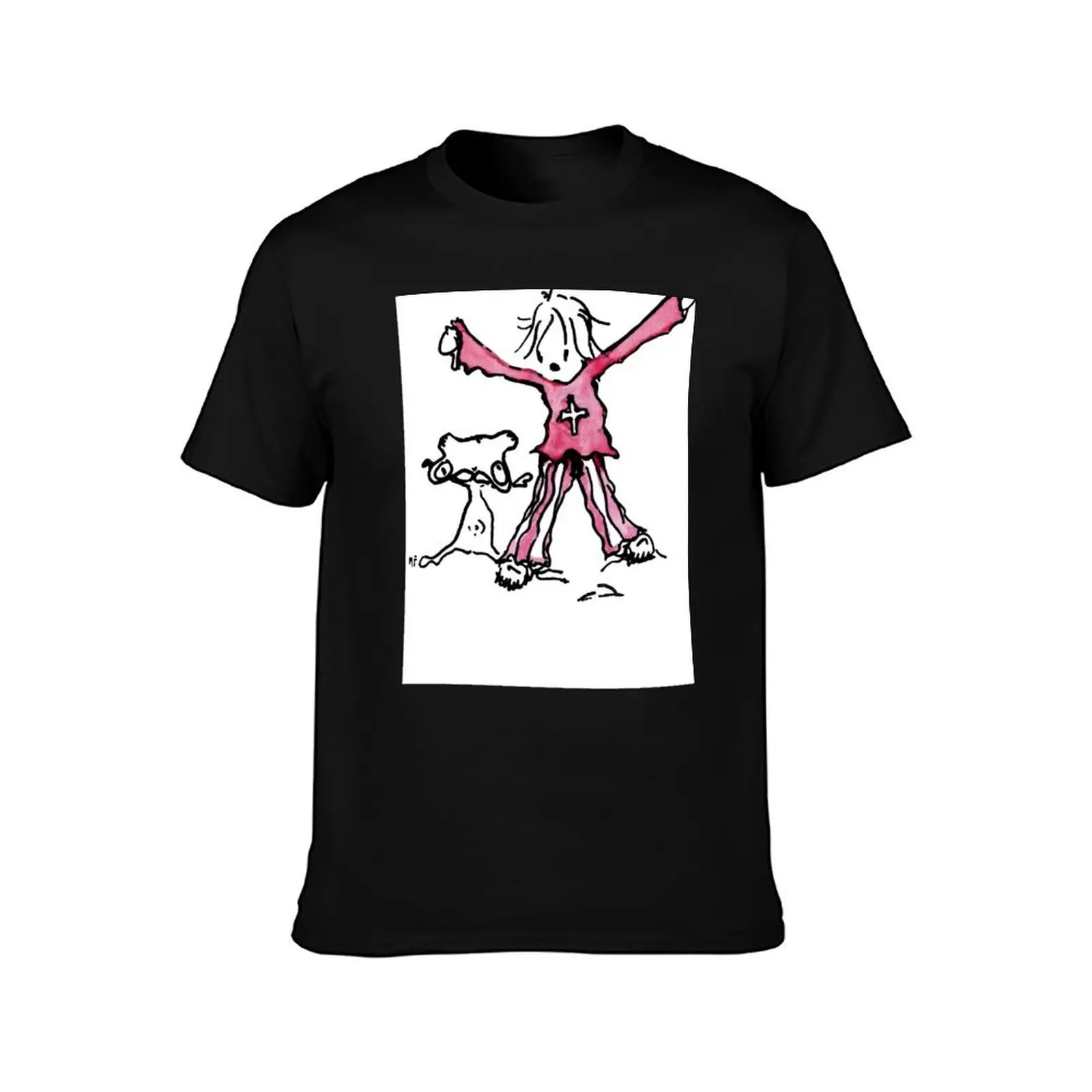 MYLENE FARMER DRAWING T-Shirt Lightweight Basic Short Sleeve Shirt